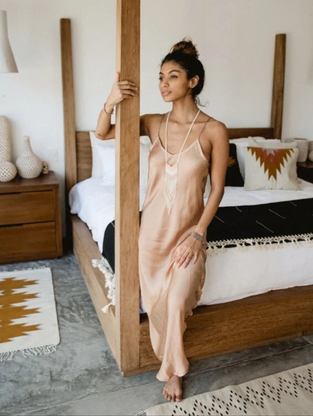 Dress Champagne Silky Satin Summer Fav Cult Designer Go fr Burning Man To Brunch